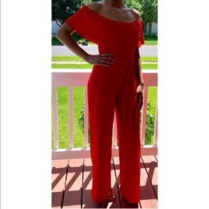 Plus Size Ruffle Top Jumpsuit